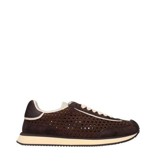 Sneakers by Dolce & Gabbana for men in fabric brown presents a on trend silhouette from the Men's Low Top Fabric Sneakers collection, showcasing a on trend low-top style for an elevated aesthetic.