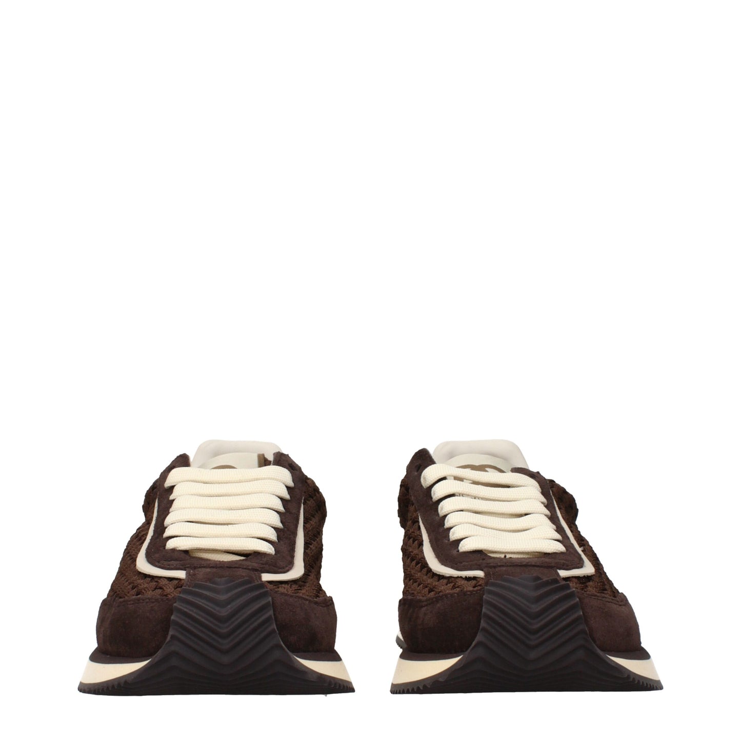 Sneakers by Dolce & Gabbana for men in fabric brown presents a impeccable silhouette as Men's Low Top Fabric Sneakers, expertly defined by a impeccable low-top style for a impeccable, high-fashion look.