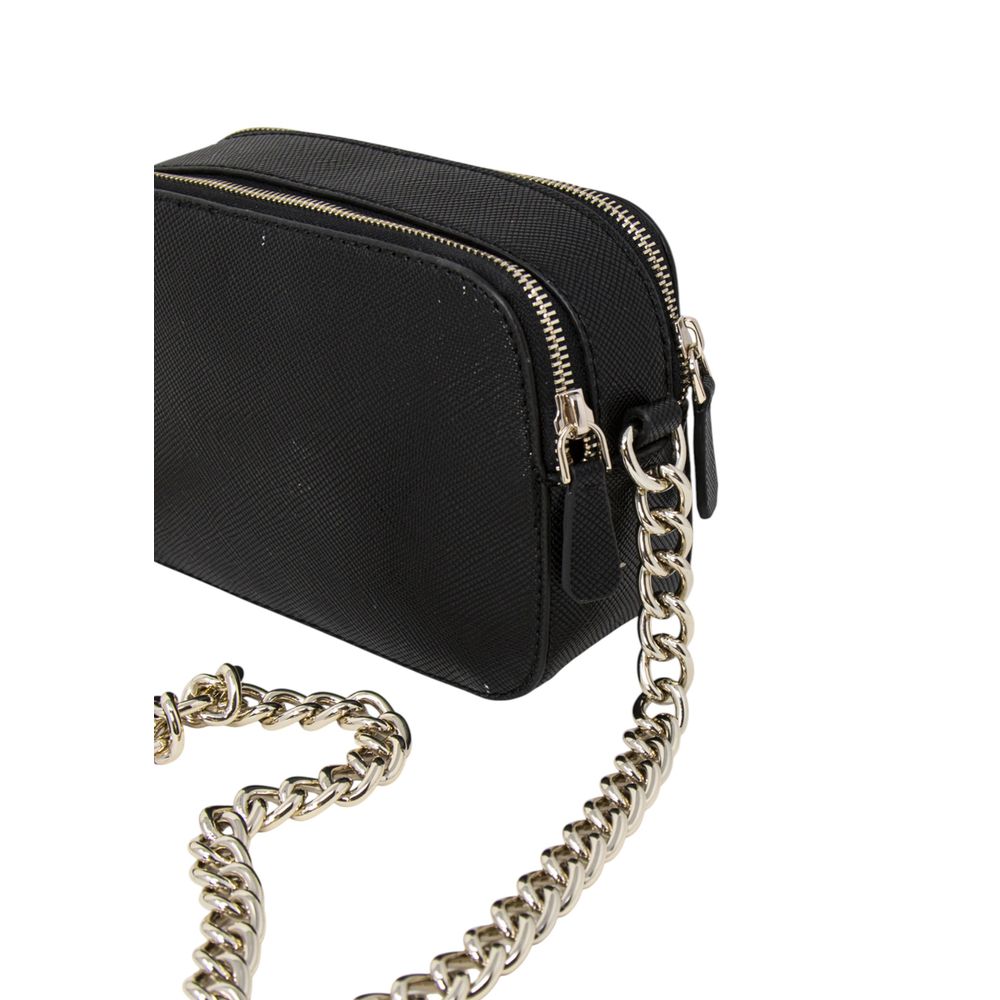 Small Crossbody Camera Handbag by Guess for women in polyethylene & polyurethane black presents a ornamental silhouette, showcasing a secure , ample , and versatile crossbody-strap, shoulder-strap & adjustable-strap for a ornamental finish.