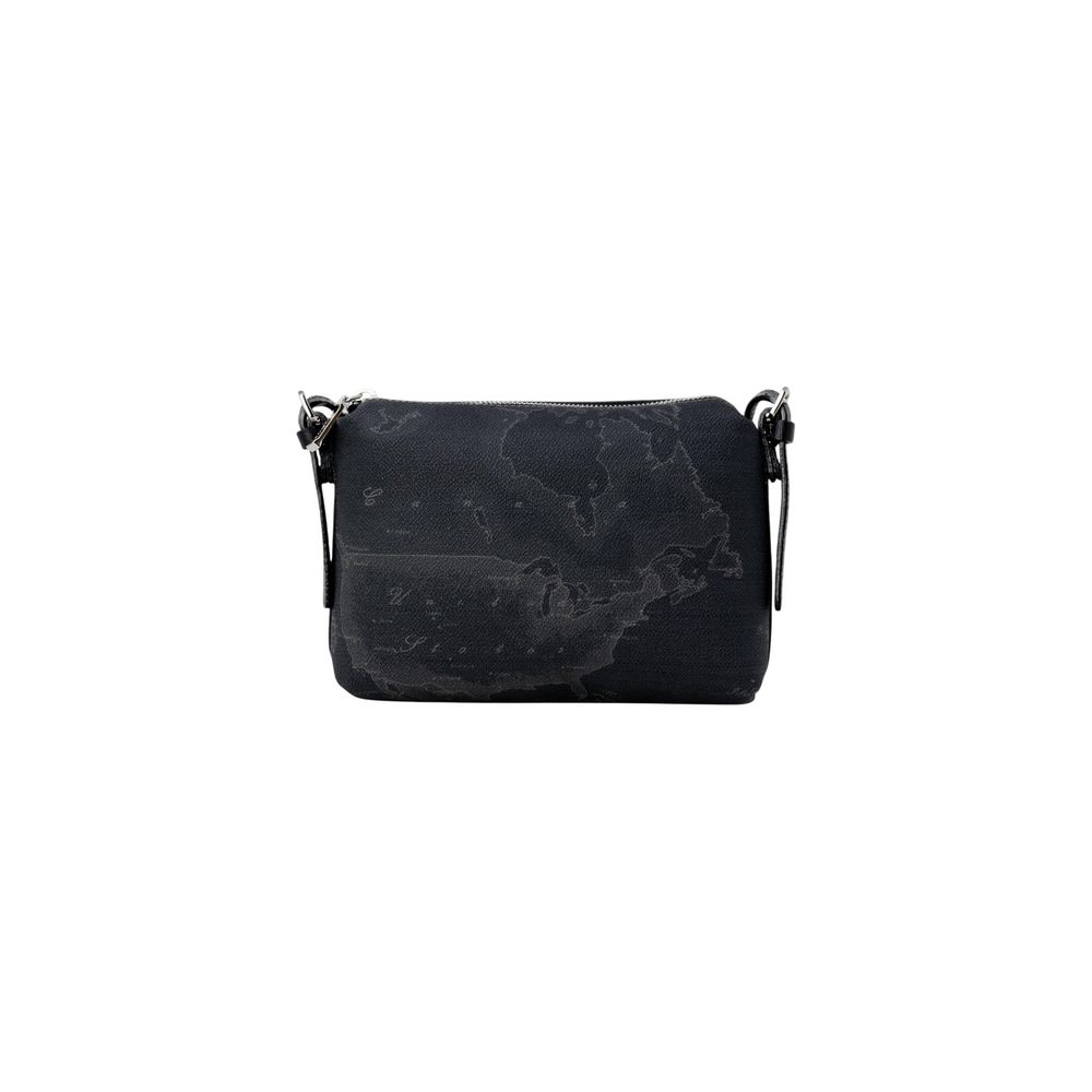 Alviero Martini Prima Classe Leather Cotton Polyester Small Evening Handbag - Black