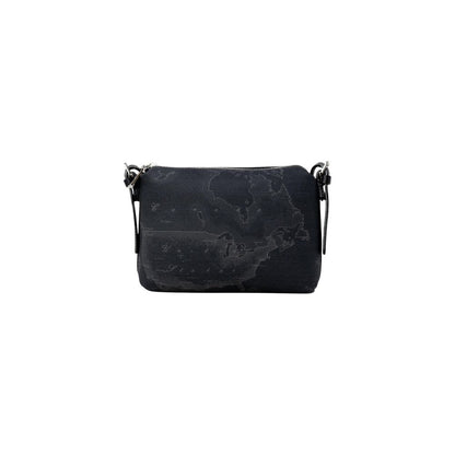 Alviero Martini Prima Classe Leather Cotton Polyester Small Evening Handbag - Black