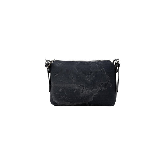 Alviero Martini Prima Classe Leather Cotton Polyester Small Evening Handbag - Black