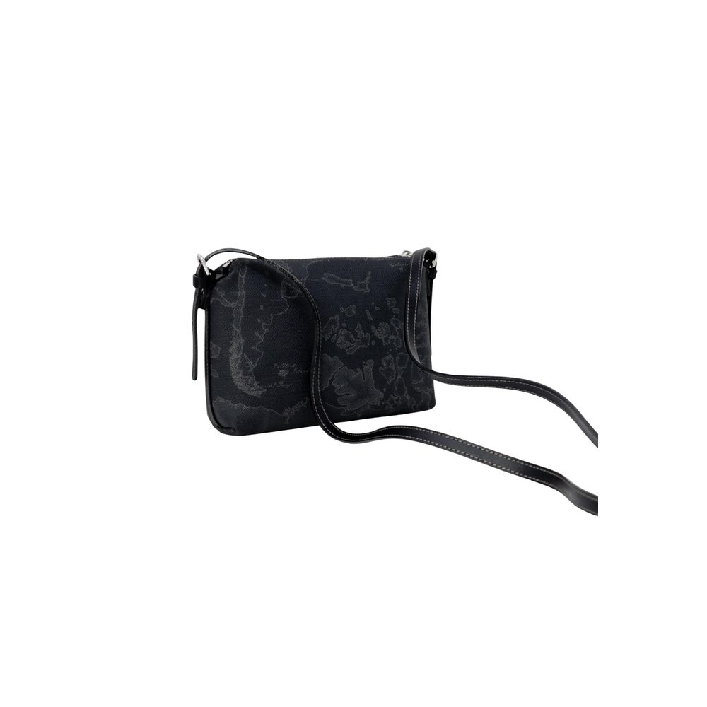 Alviero Martini Prima Classe Leather Cotton Polyester Small Evening Handbag - Black