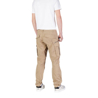 Jeans by Replay for men in stretch denim cotton beige features a refined silhouette with a refined relaxed-fit & regular-fit, defined by a and a refined long for a refined finish.