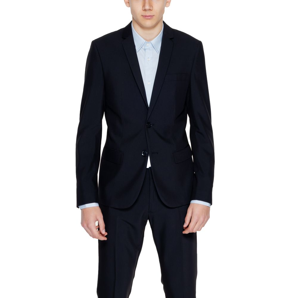 Blazer by Antony Morato for men in stretch viscose polyester black features an stylish silhouette, showcasing a sophisticated and stylish for a truly stylish finish.