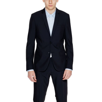 Blazer by Antony Morato for men in stretch viscose polyester black features an stylish silhouette, showcasing a sophisticated and stylish for a truly stylish finish.