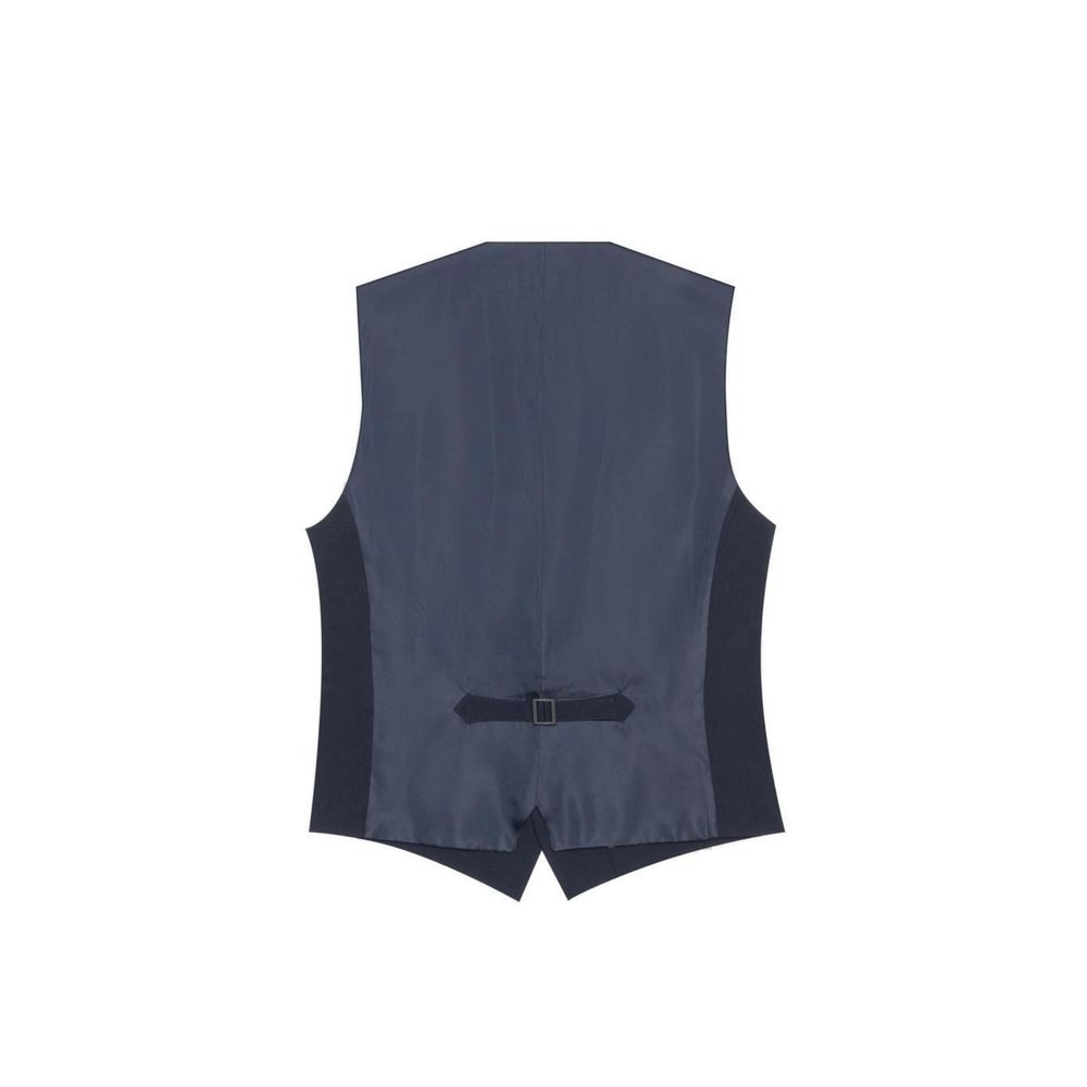 Vest by Antony Morato for men in stretch polyester blue features an on trend silhouette, showcasing a sophisticated and premium pockets for a truly on trend finish.