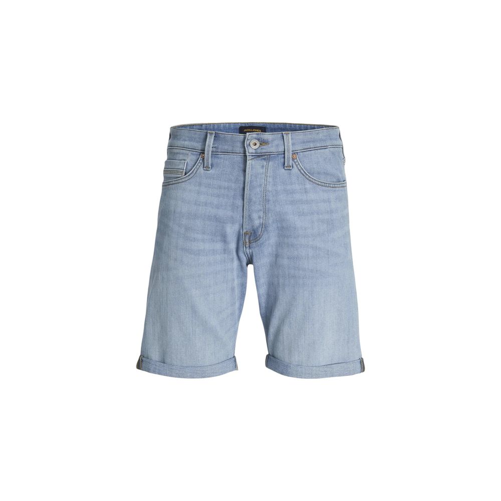 Jack Jones Men's Regular-Fit Mid-Rise Viscose & Polyester Cotton Denim Shorts - Light Blue