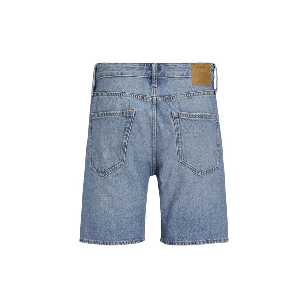 Jack Jones Men's Cotton Polyester Bermuda Shorts - Blue