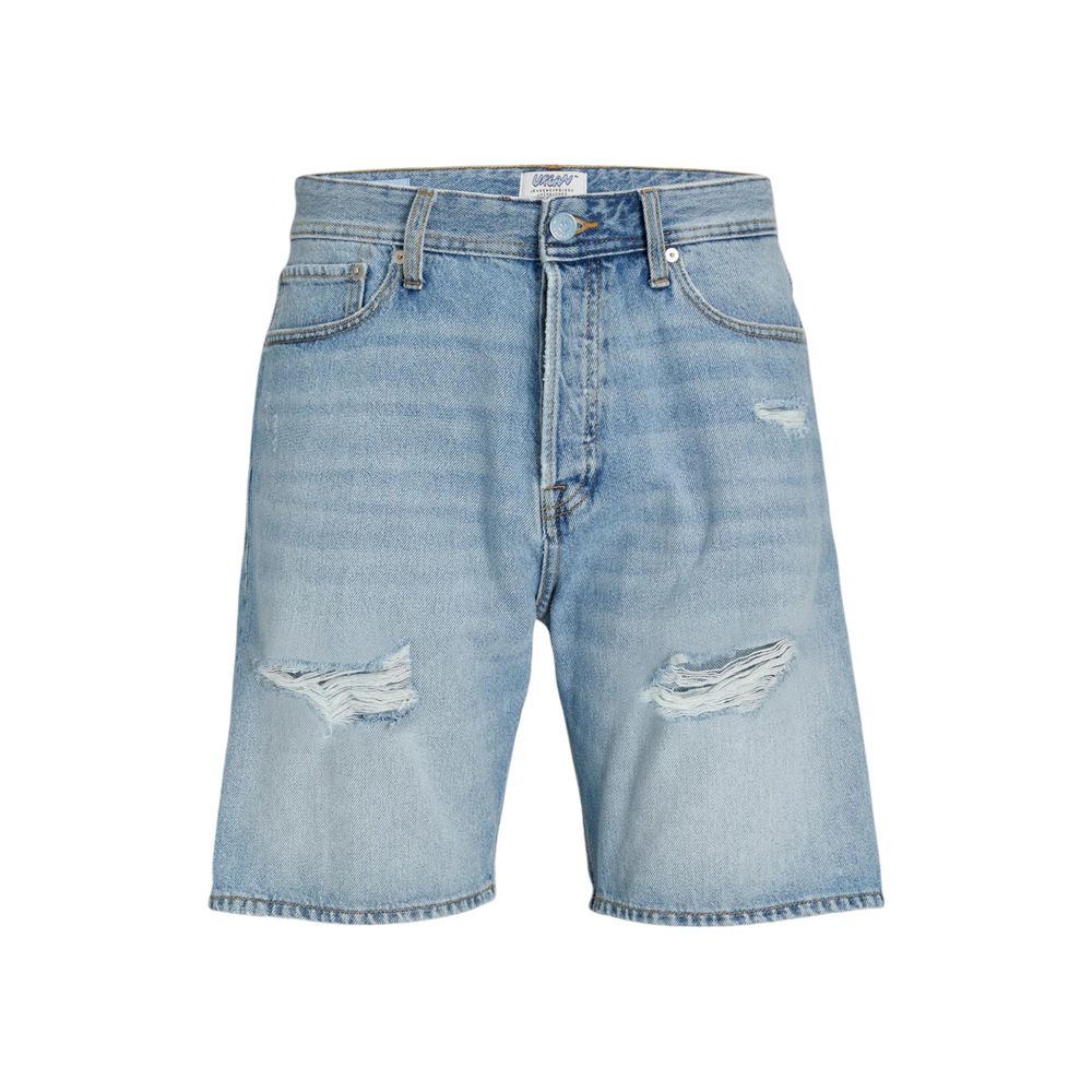Jack Jones Men's Cotton Bermuda Shorts - Light Blue