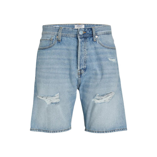Jack Jones Men's Cotton Bermuda Shorts - Light Blue