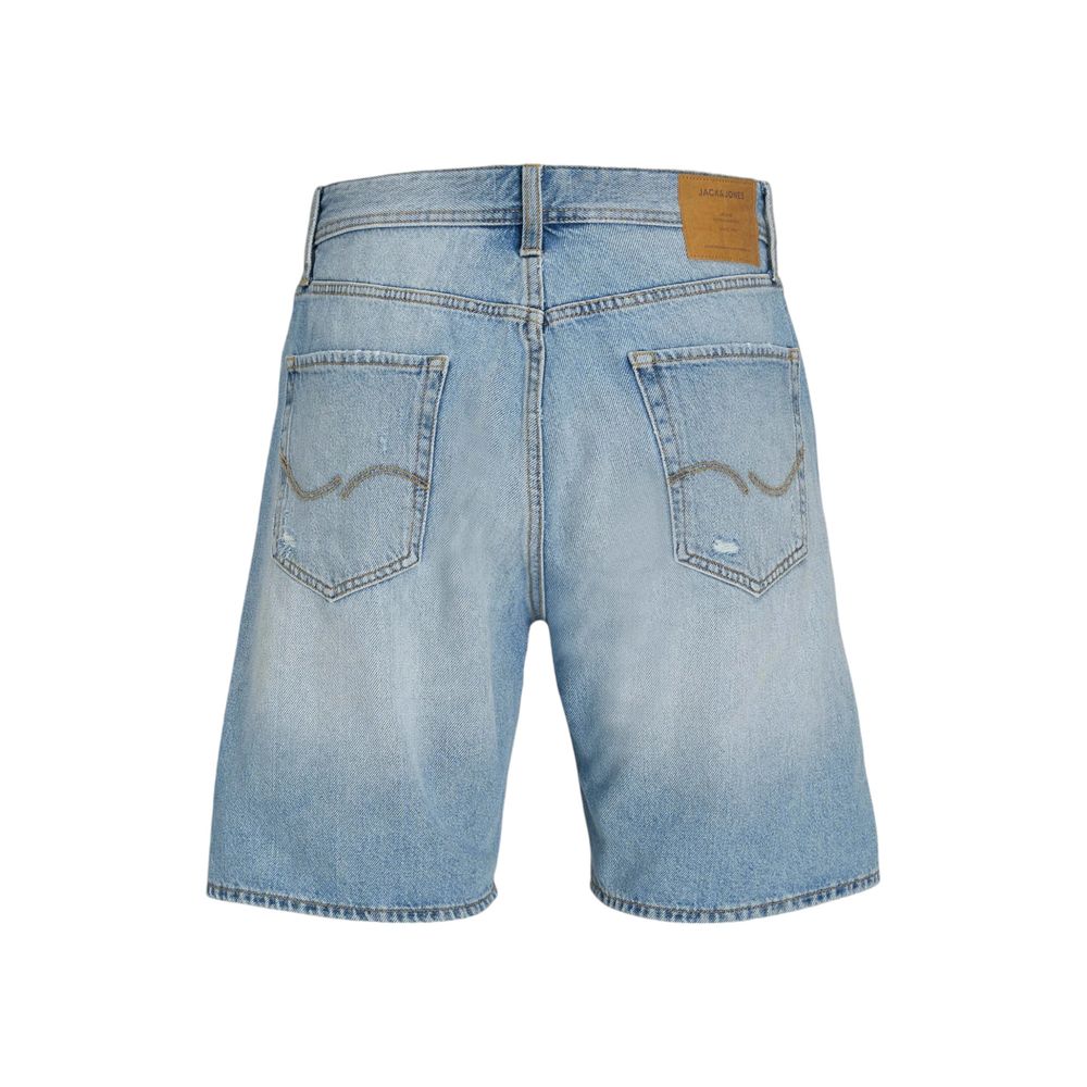 Jack Jones Men's Cotton Bermuda Shorts - Light Blue