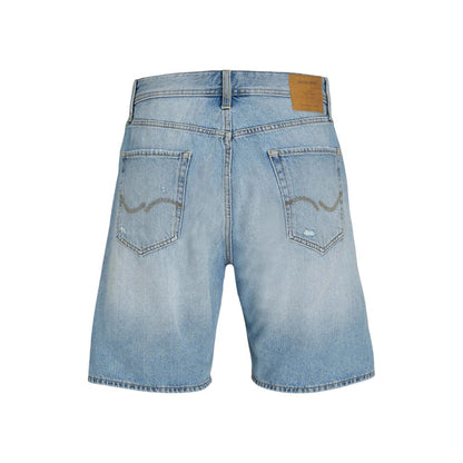 Jack Jones Men's Cotton Bermuda Shorts - Light Blue