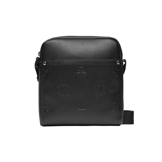 Crossbody Messenger Bag by Calvin Klein Jeans for men in polyethylene & polyurethane black & signature showcases a artisanal Polyethylene & Polyurethane Crossbody Messenger Bag design, featuring a secure and ample with versatile crossbody-strap, shoulder-strap & adjustable-strap for a artisanal look.
