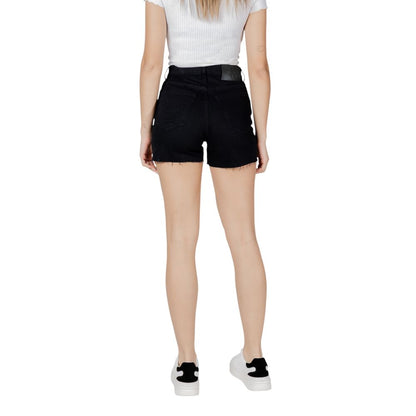 Calvin Klein Jeans Women's Mom Stretch Cotton Denim Shorts - Black