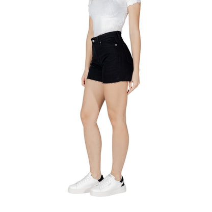 Calvin Klein Jeans Women's Mom Stretch Cotton Denim Shorts - Black