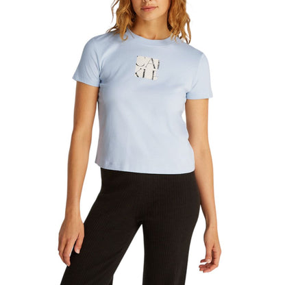 Calvin Klein Jeans Women's Cotton T-Shirt - Blue