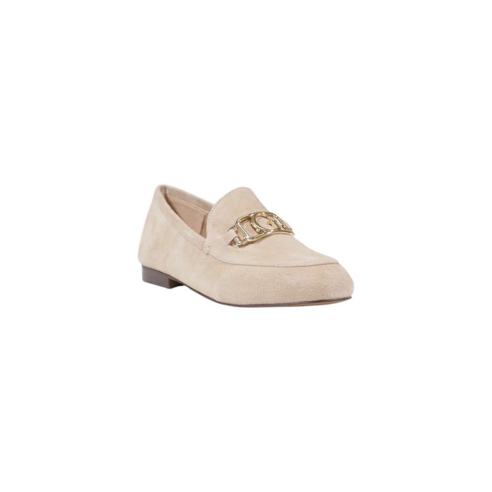 Platform Loafers Pumps Heels by Guess for women in leather beige features a effortlessly chic Women's Leather Platform Loafers Pumps Heels design with a sophisticated platform and elegant .
