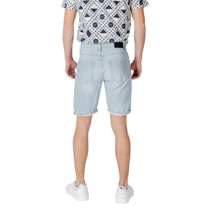 Antony Morato Men's Slim Denim Cotton Bermuda Shorts - Light Blue