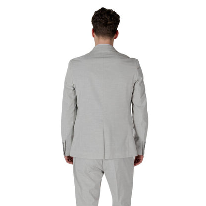Blazer by Antony Morato for men in stretch polyester & viscose gray presents a distinguished silhouette, detailed with a distinguished and distinctive for a truly sophisticated finish.