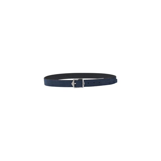 Belt by Antony Morato for men in leather & metal blue presents a artisanal silhouette from the Leather & Metal Belt collection, showcasing an artisanal design and refined craftsmanship for a artisanal look.