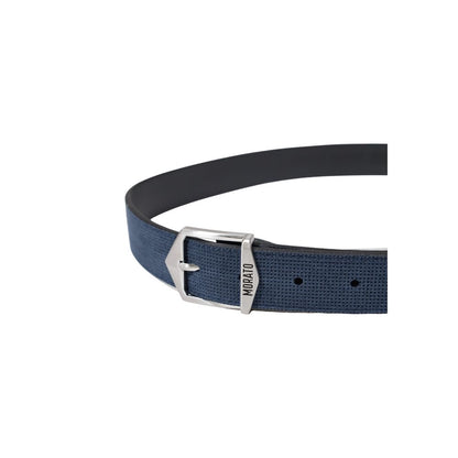 Belt by Antony Morato for men in leather & metal blue features an artisanal silhouette, showcasing the artisanal craftsmanship of the Leather & Metal Belt collection for a artisanal finish.