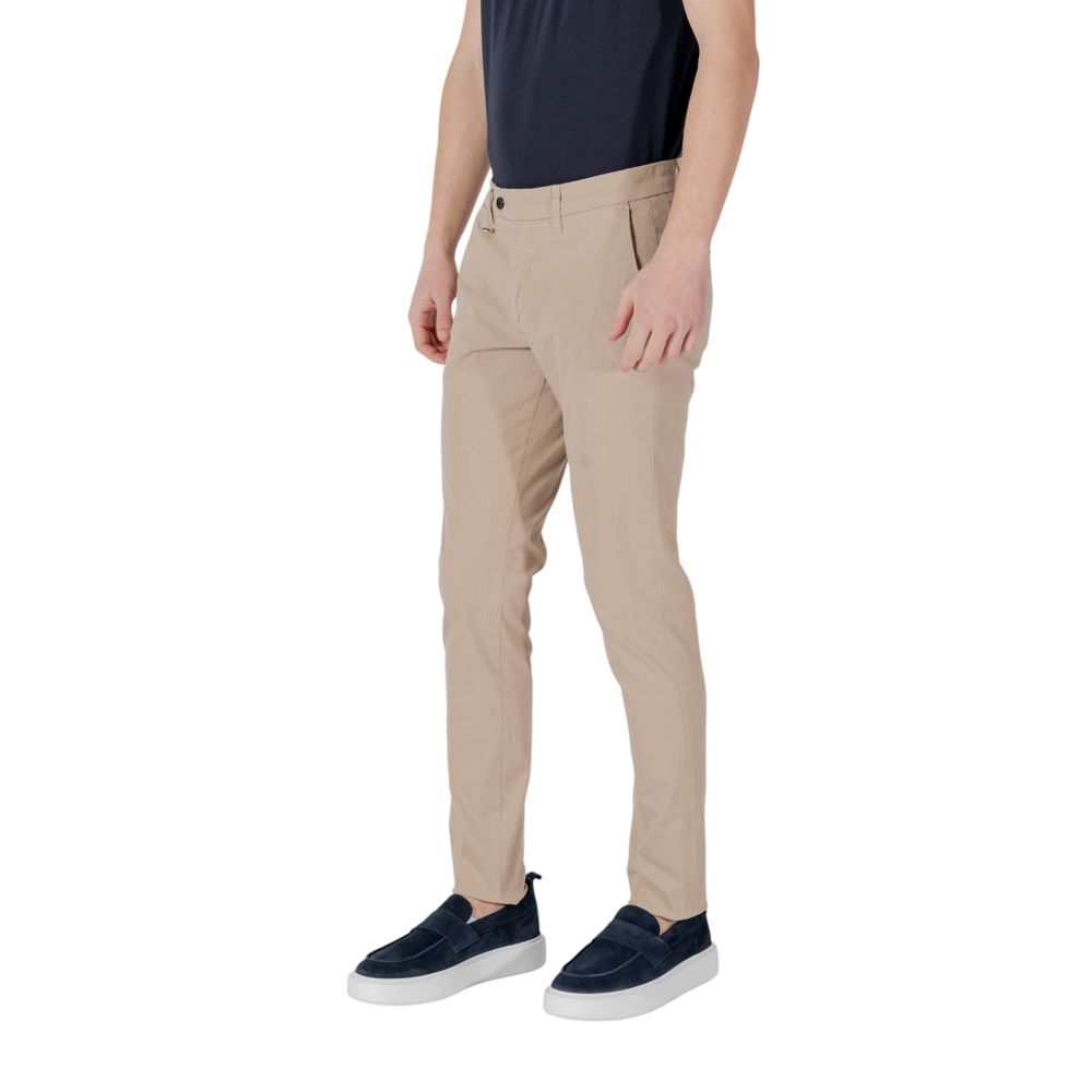 Trousers by Antony Morato for men in stretch cotton beige features a tailored silhouette with a tailored skinny & slim, defined by its long and a sophisticated .