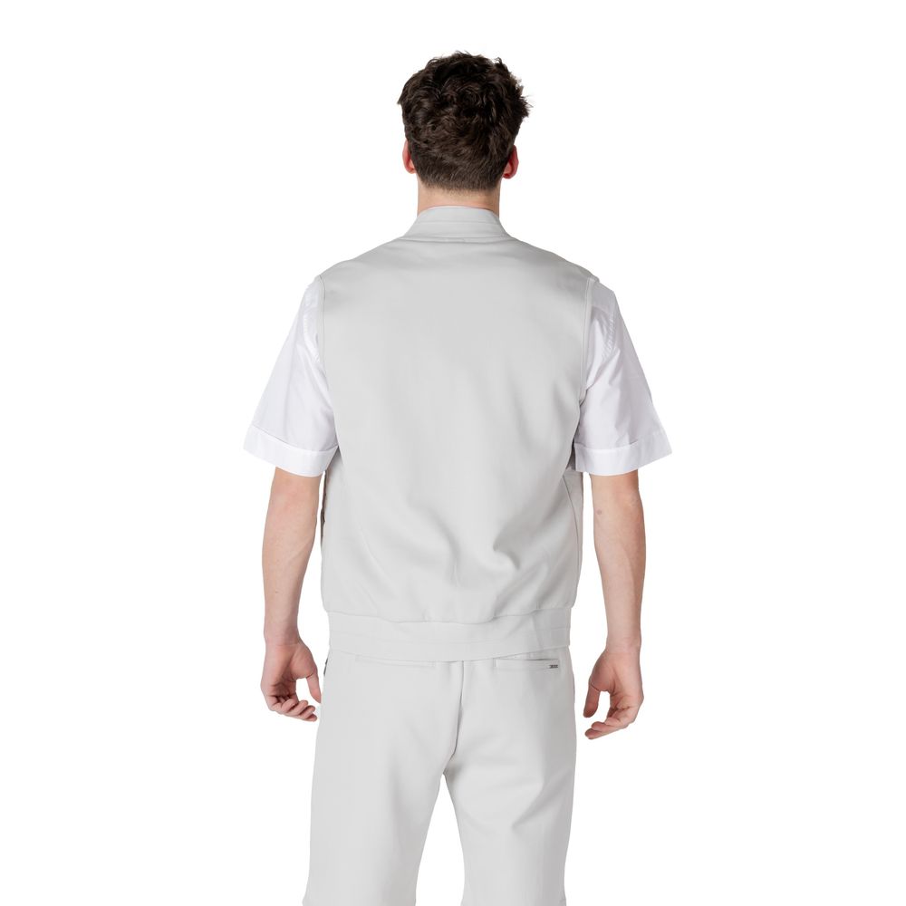Bomber Jacket by Antony Morato for men in cotton polyester gray features a dramatic silhouette, showcasing a sophisticated and distinctive pockets for a dramatic aesthetic.