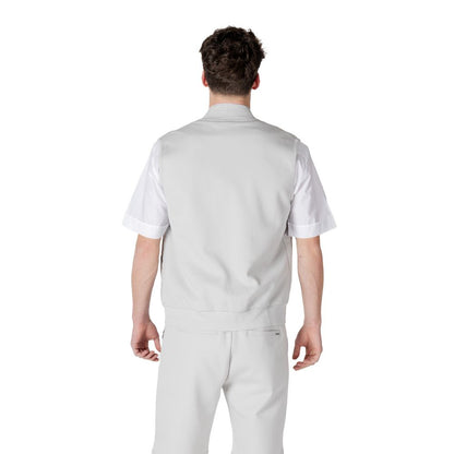 Bomber Jacket by Antony Morato for men in cotton polyester gray features a dramatic silhouette, showcasing a sophisticated and distinctive pockets for a dramatic aesthetic.