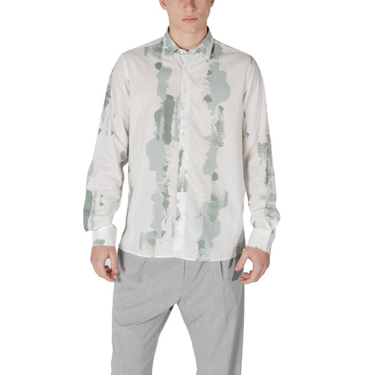 Antony Morato Men's Lightweight Cotton & Viscose Shirt - Green