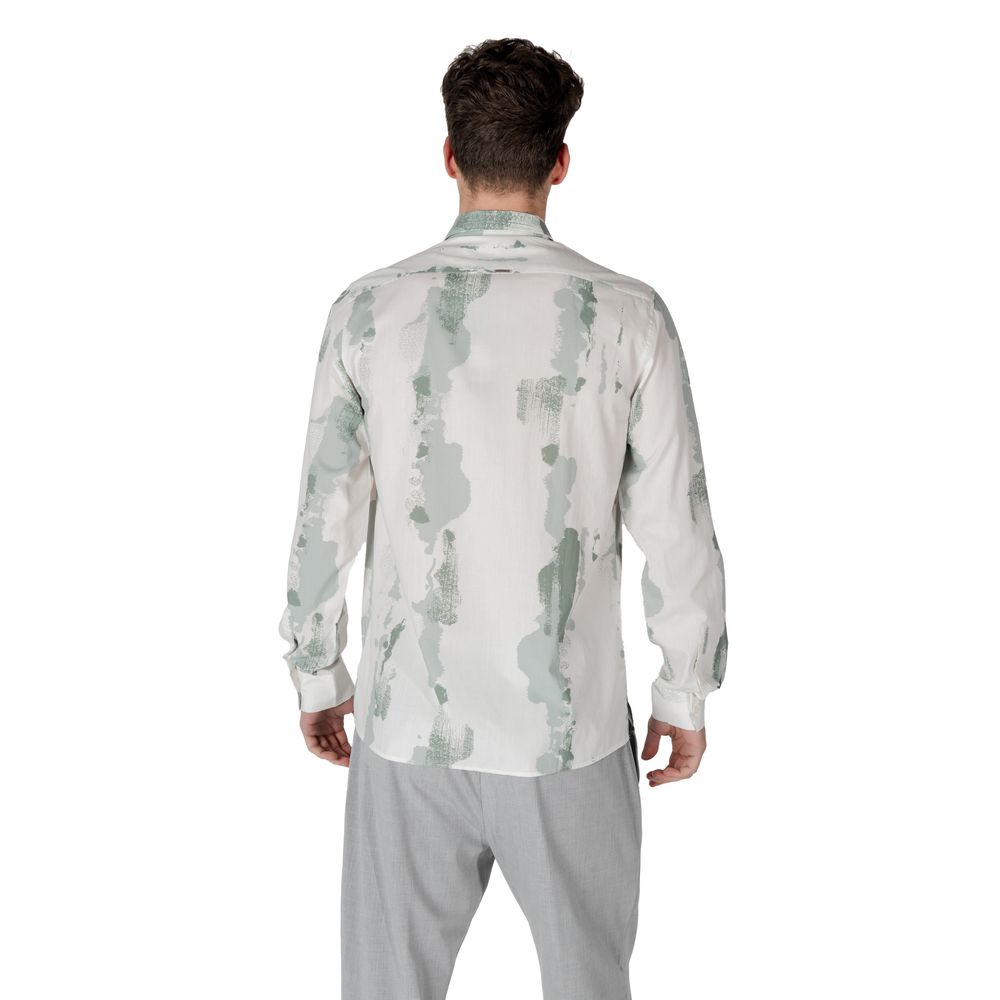Antony Morato Men's Lightweight Cotton & Viscose Shirt - Green
