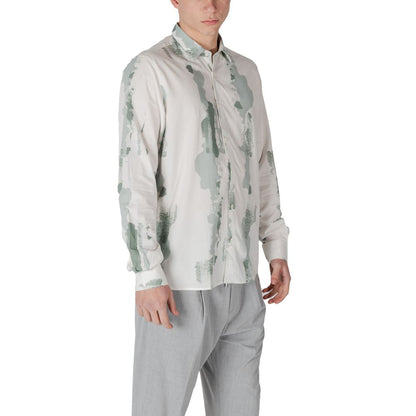 Antony Morato Men's Lightweight Cotton & Viscose Shirt - Green