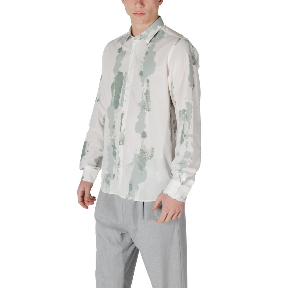 Antony Morato Men's Lightweight Cotton & Viscose Shirt - Green