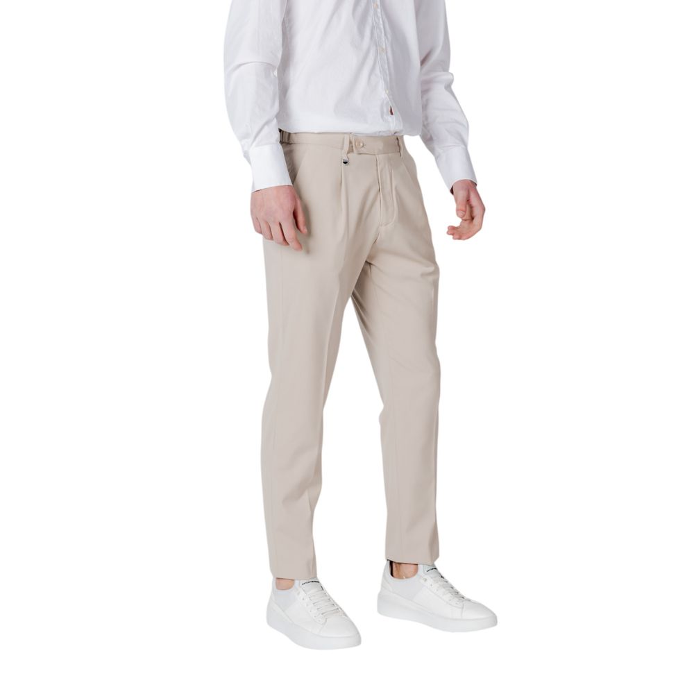 Antony Morato Men's Regular-Fit Stretch Polyester & Viscose Trousers - Beige