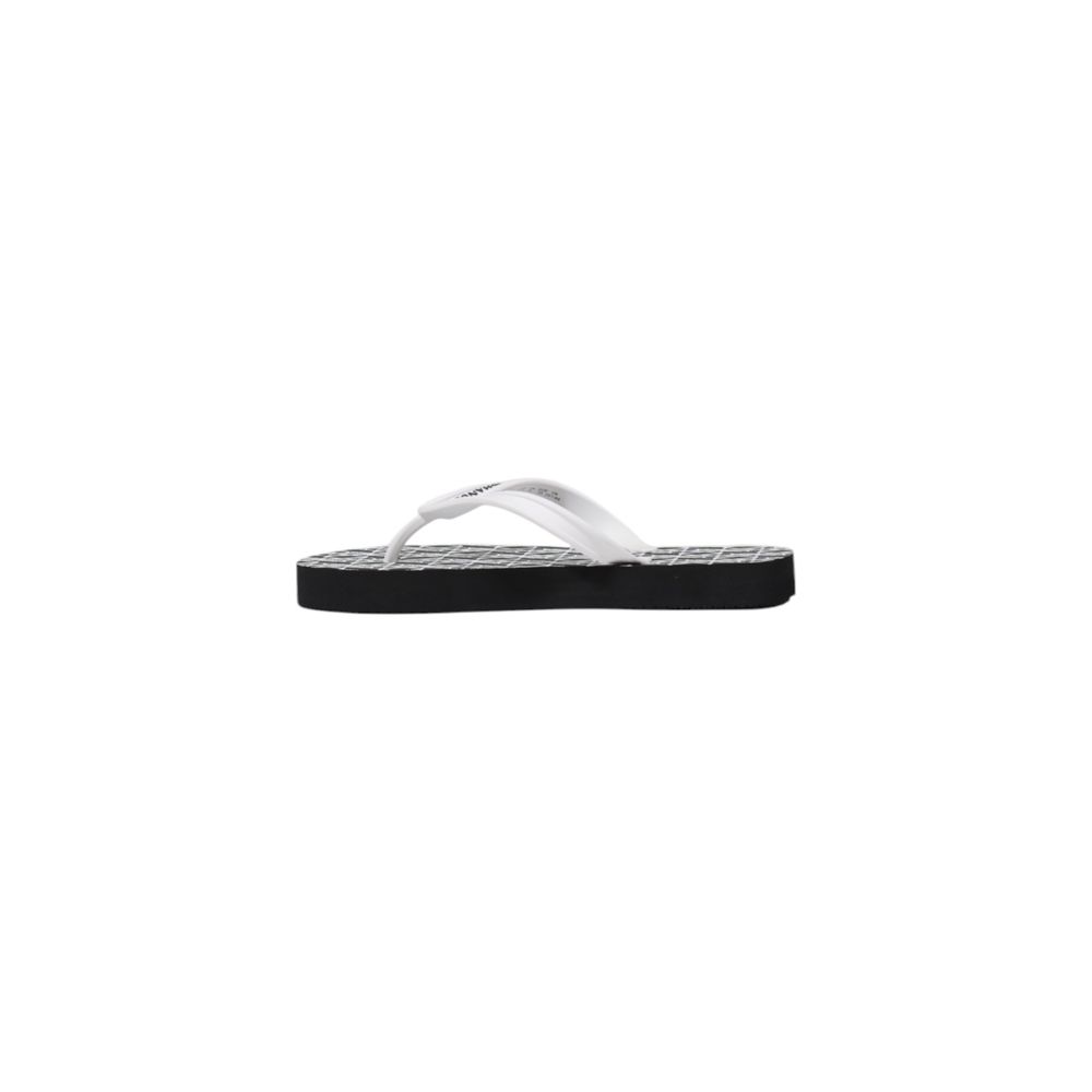 Flip-Flop Sandals by Armani Exchange for women in rubber black & white features an statuesque Women's Lightweight Rubber Flip-Flop Sandals silhouette with a refined and elegant .