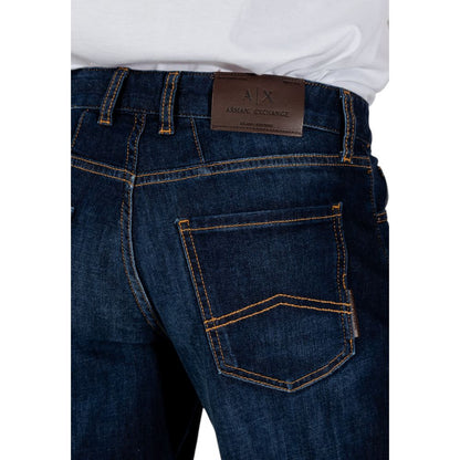 Armani Exchange Men's Regular-Fit Stretch Cotton Bermuda Shorts - Blue