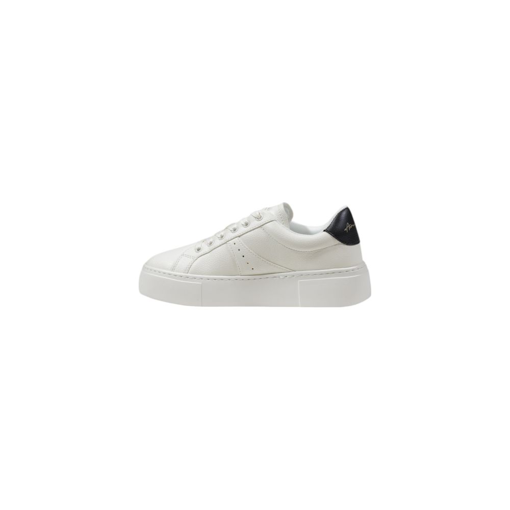 Sneakers by Armani Exchange for women in polyester black presents a sumptuous silhouette, artfully capturing the essence of the Women's Casual Polyester Sneakers with its sumptuous casual style design.