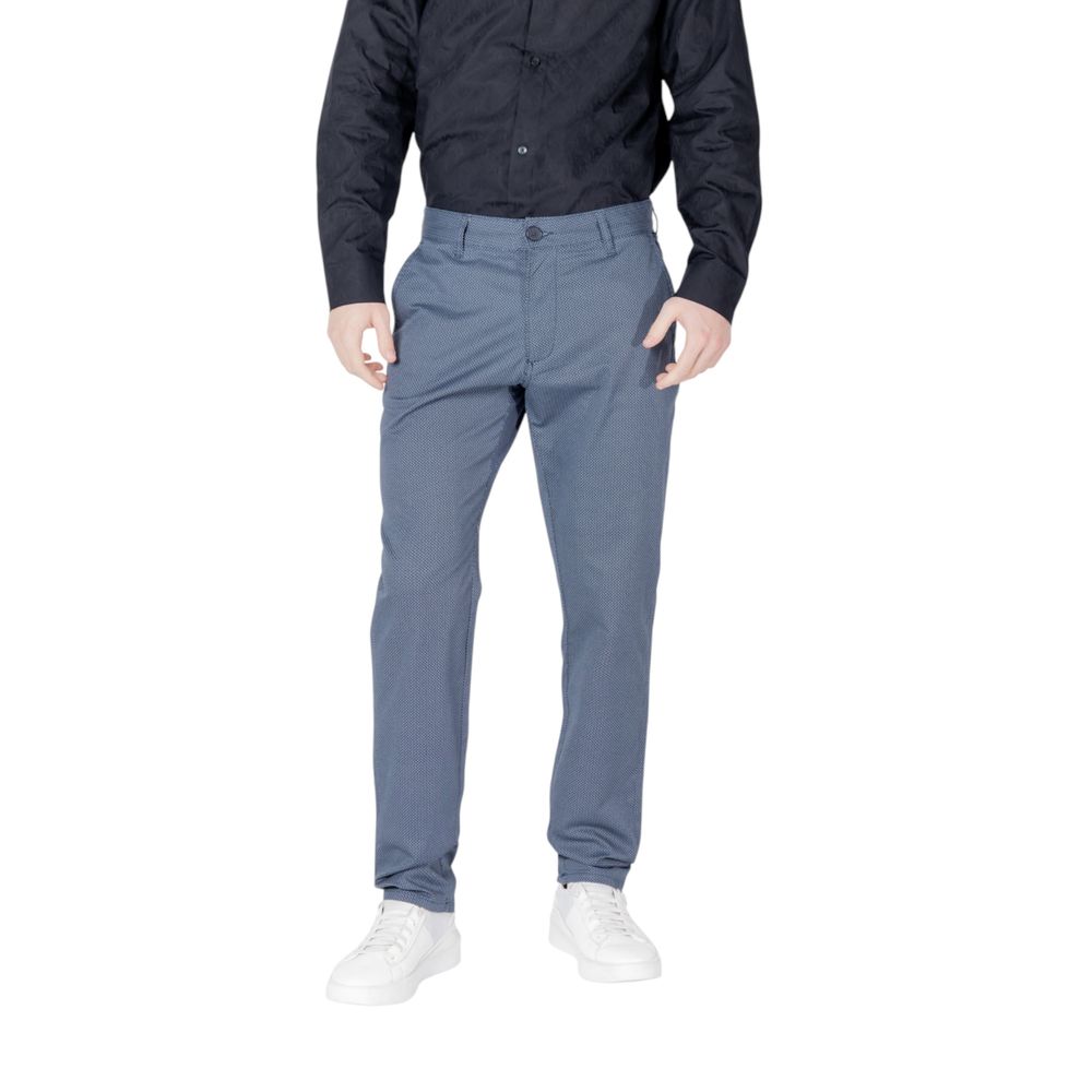 Armani Exchange Men's Skinny Slim Stretch Cotton Trousers - Blue