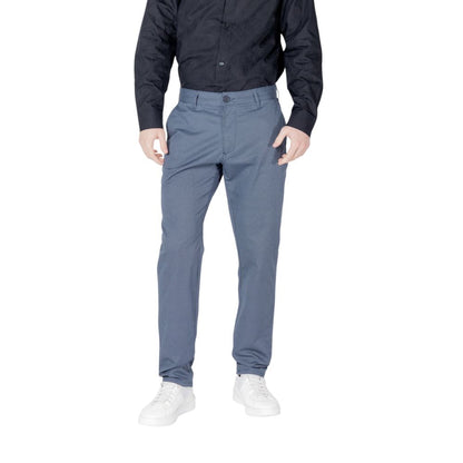 Armani Exchange Men's Skinny Slim Stretch Cotton Trousers - Blue