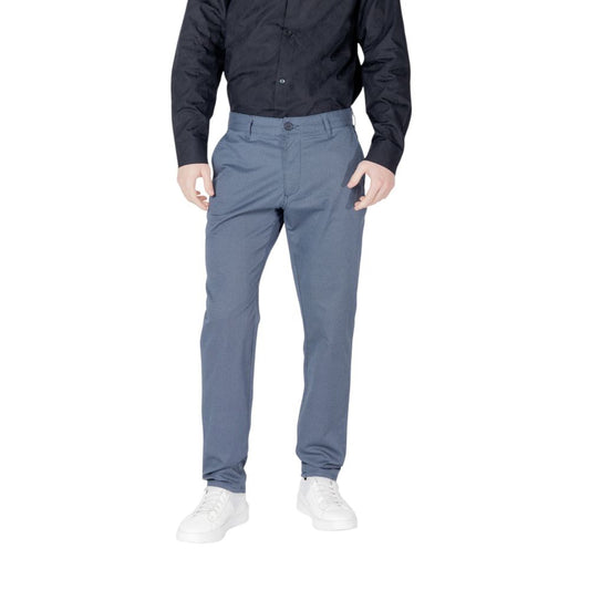 Armani Exchange Men's Skinny Slim Stretch Cotton Trousers - Blue