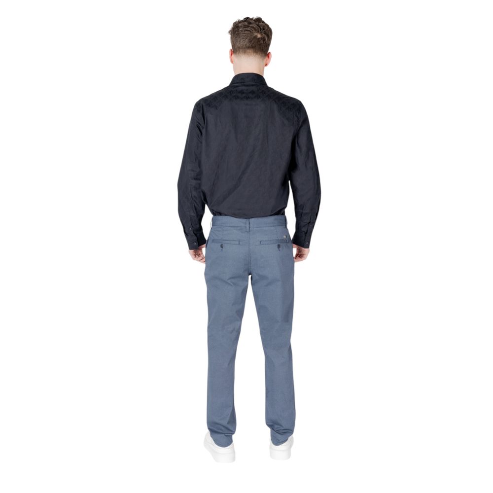 Armani Exchange Men's Skinny Slim Stretch Cotton Trousers - Blue