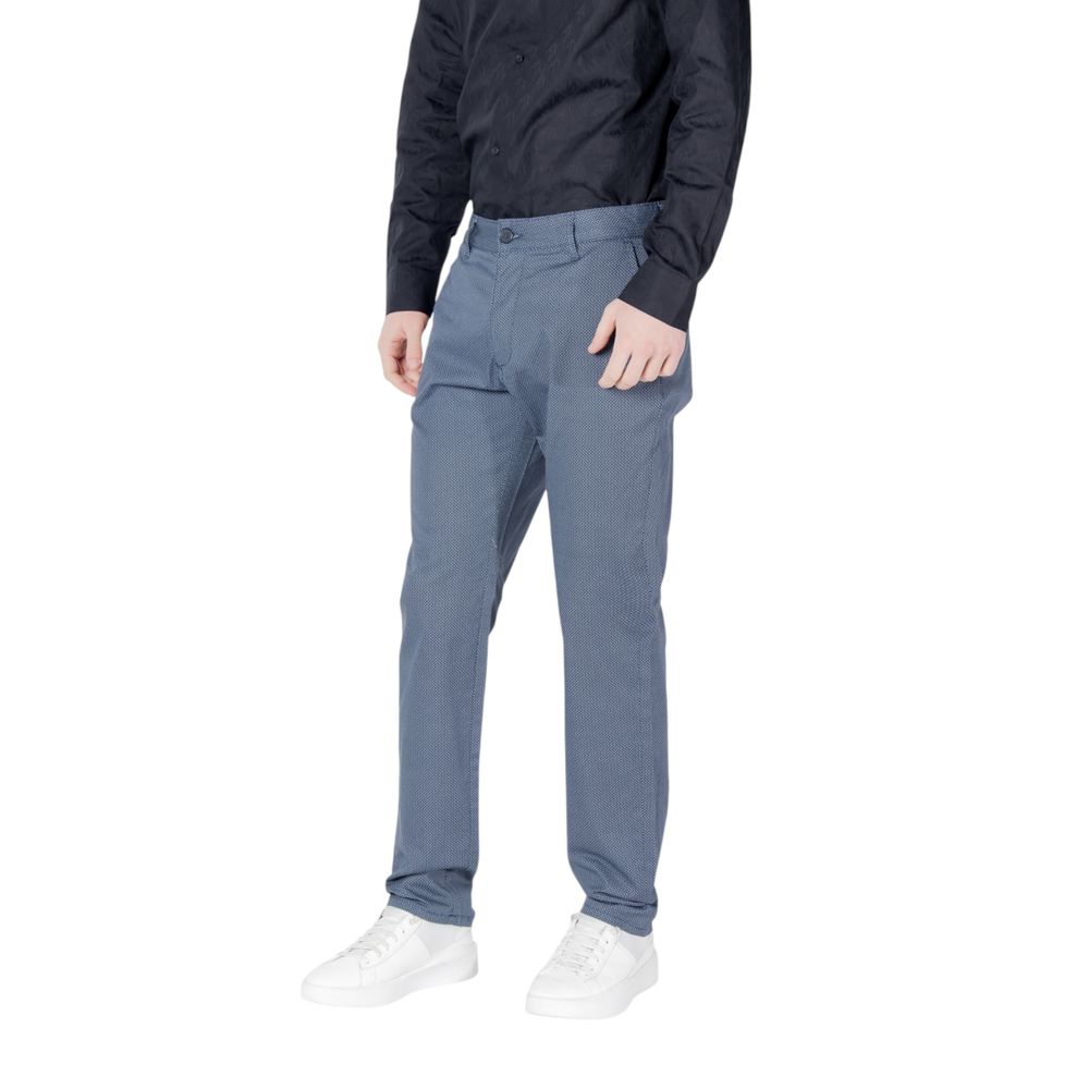 Armani Exchange Men's Skinny Slim Stretch Cotton Trousers - Blue