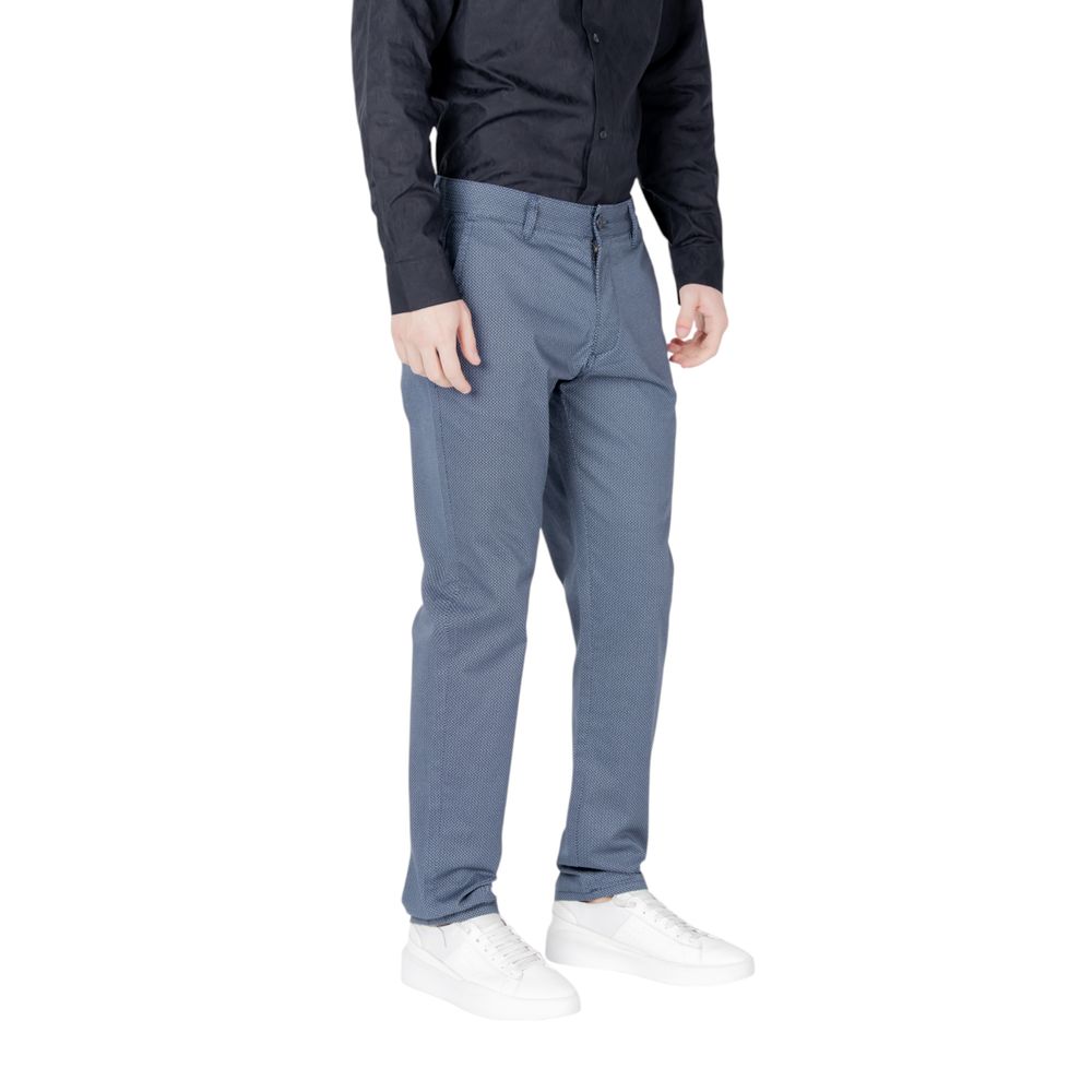 Armani Exchange Men's Skinny Slim Stretch Cotton Trousers - Blue