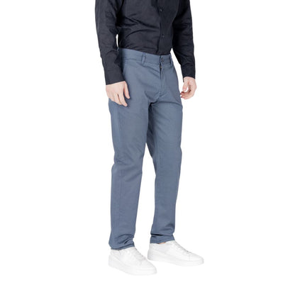 Armani Exchange Men's Skinny Slim Stretch Cotton Trousers - Blue