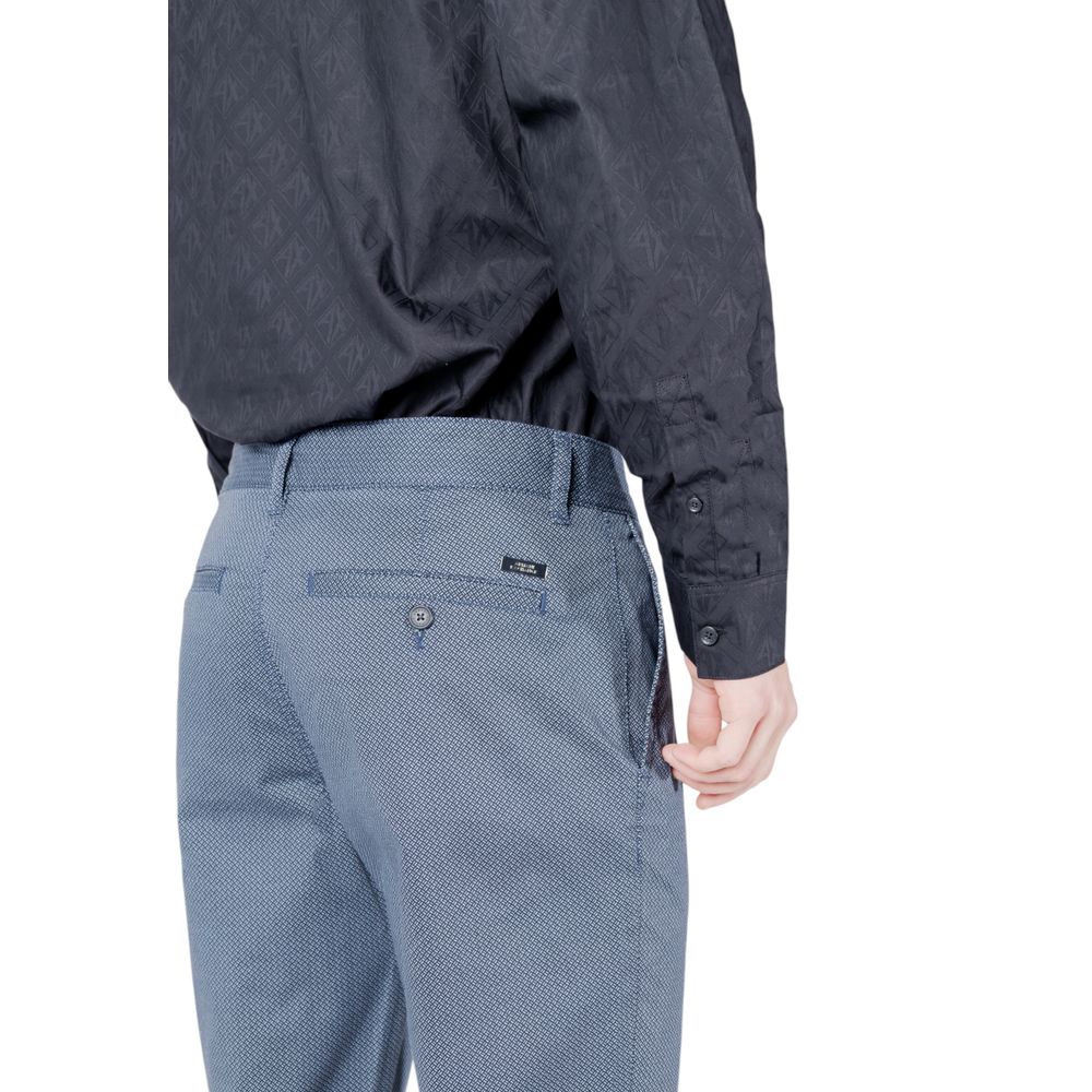 Armani Exchange Men's Skinny Slim Stretch Cotton Trousers - Blue