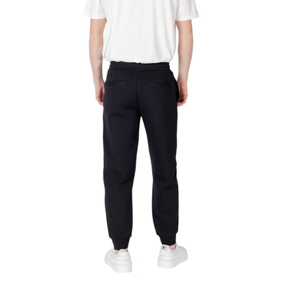 Activewear Jogger Pants by Armani Exchange for men in stretch polyester cotton black features an sporty with a and long, showcasing sporty .