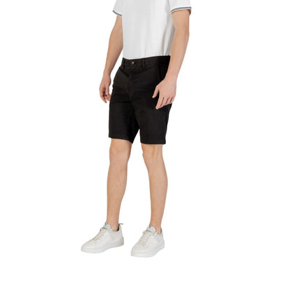 Hugo Boss Men's Slim Stretch Cotton Bermuda Shorts - Black