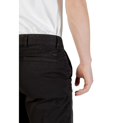 Hugo Boss Men's Slim Stretch Cotton Bermuda Shorts - Black