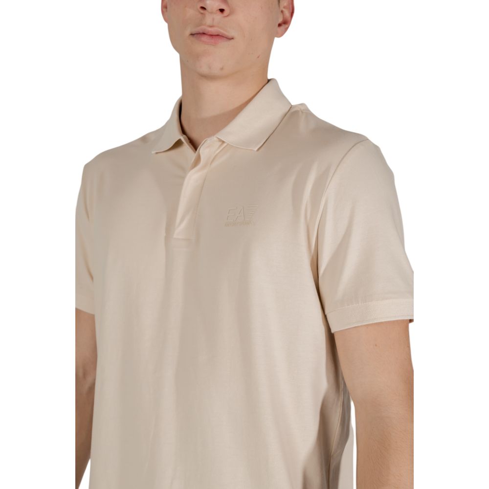EA7 Emporio Armani Men's Stretch Cotton Polo Shirt - Beige
