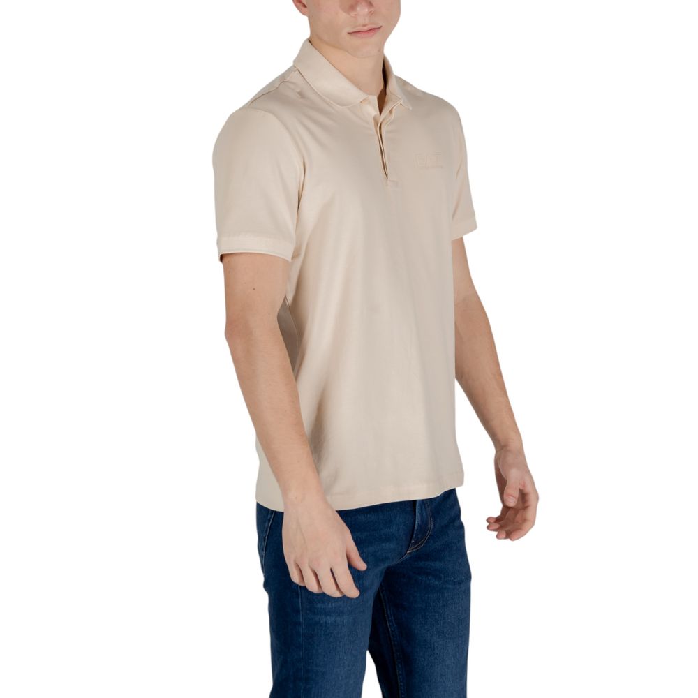 EA7 Emporio Armani Men's Stretch Cotton Polo Shirt - Beige